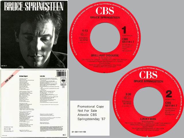Bruce Springsteen - BRILLIANT DISGUISE / LUCKY MAN